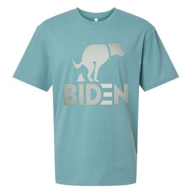 funny my dog hates joe biden i love my dog anti joe biden Sueded Cloud Jersey T-Shirt