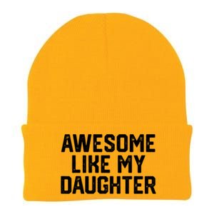 Funny Mom & Dad Gift From Daughter Awesome Like My Daughters Knit Cap Winter Beanie