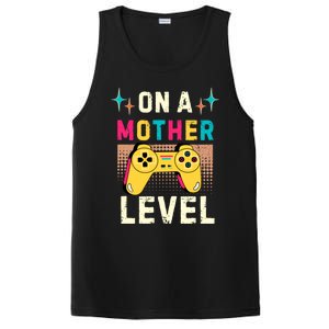 Funny Mothers Day Gamer Mom Gaming On A Mother Level Up Game Gift PosiCharge Competitor Tank