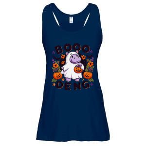 Funny Moo Deng Cute Baby Pygmy Hippo Pig Thai Halloween Ladies Essential Flowy Tank