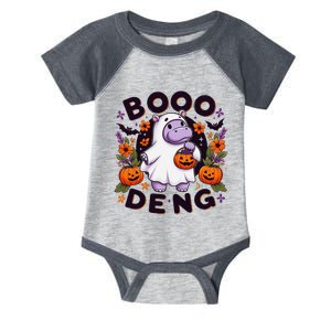 Funny Moo Deng Cute Baby Pygmy Hippo Pig Thai Halloween Infant Baby Jersey Bodysuit