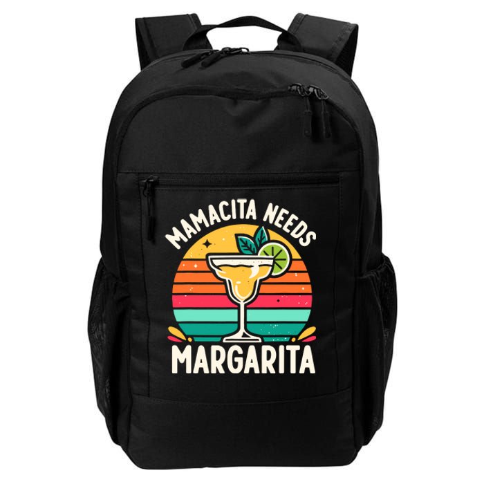 Funny MotherS Day Mamacita Needs A Margarita Daily Commute Backpack