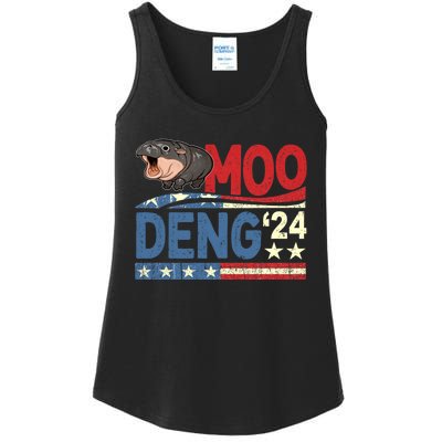 Funny Moo Deng Bouncy Pig The Cute Baby Ladies Essential Tank