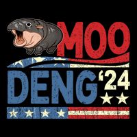 Funny Moo Deng Bouncy Pig The Cute Baby Flat Bill Trucker Hat