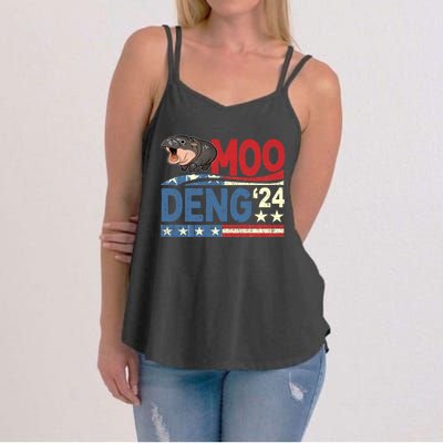 Funny Moo Deng Bouncy Pig The Cute Baby Women's Strappy Tank