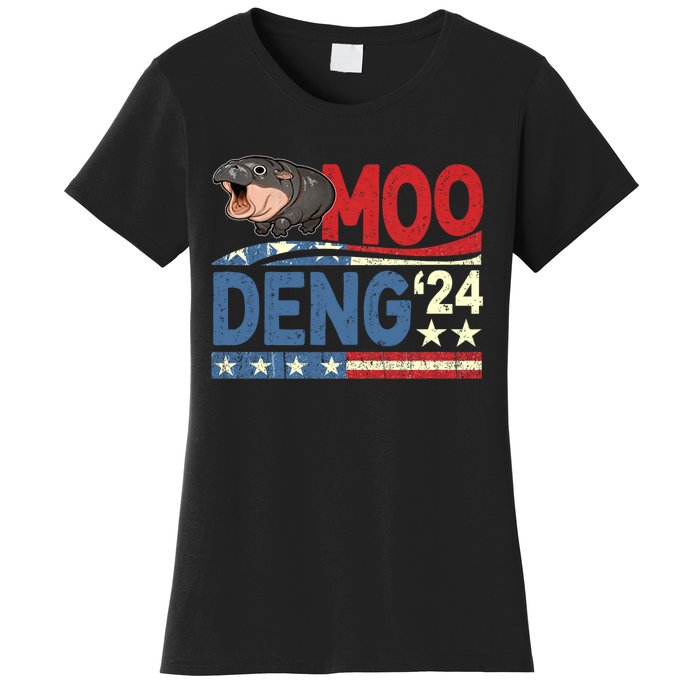 Funny Moo Deng Bouncy Pig The Cute Baby Women's T-Shirt