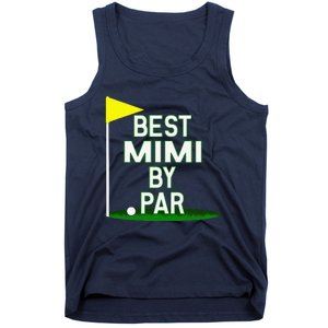 Funny Mother's Day Best Mimi By Par Golf Gift Tank Top