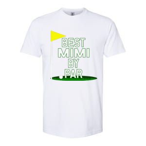 Funny Mother's Day Best Mimi By Par Golf Gift Softstyle CVC T-Shirt