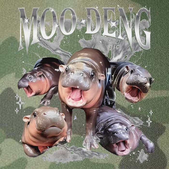 Funny Moo Deng Baby Pygmy Hippo Cute Zoo For Family Legacy Tie Dye Trucker Hat