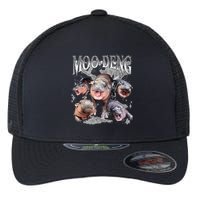 Funny Moo Deng Baby Pygmy Hippo Cute Zoo For Family Flexfit Unipanel Trucker Cap