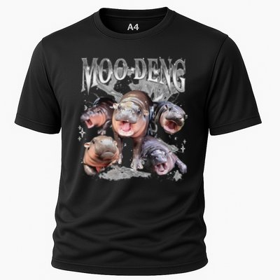 Funny Moo Deng Baby Pygmy Hippo Cute Zoo For Family Performance Shirt