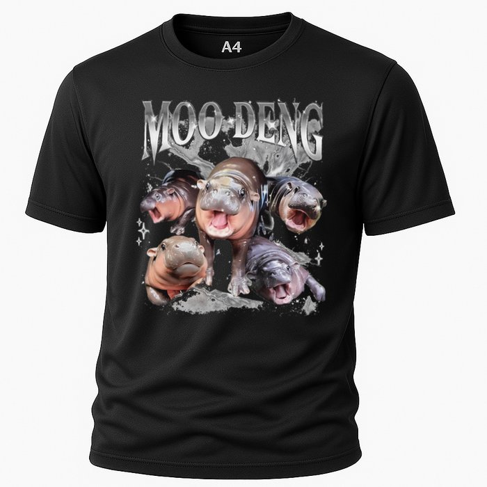 Funny Moo Deng Baby Pygmy Hippo Cute Zoo For Family Performance Shirt