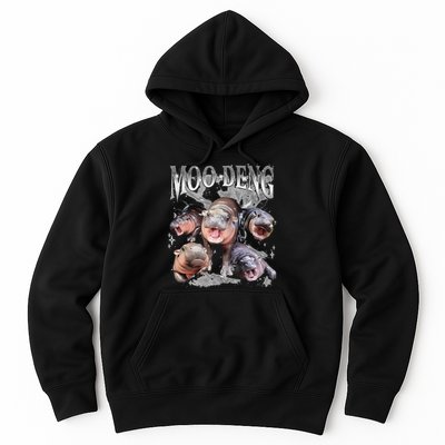 Funny Moo Deng Baby Pygmy Hippo Cute Zoo For Family Hoodie