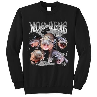Funny Moo Deng Baby Pygmy Hippo Cute Zoo For Family Sweatshirt