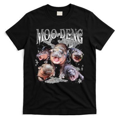 Funny Moo Deng Baby Pygmy Hippo Cute Zoo For Family T-Shirt
