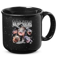Funny Moo Deng Baby Pygmy Hippo Cute Zoo For Family 15oz Campfire Ceramic Mug