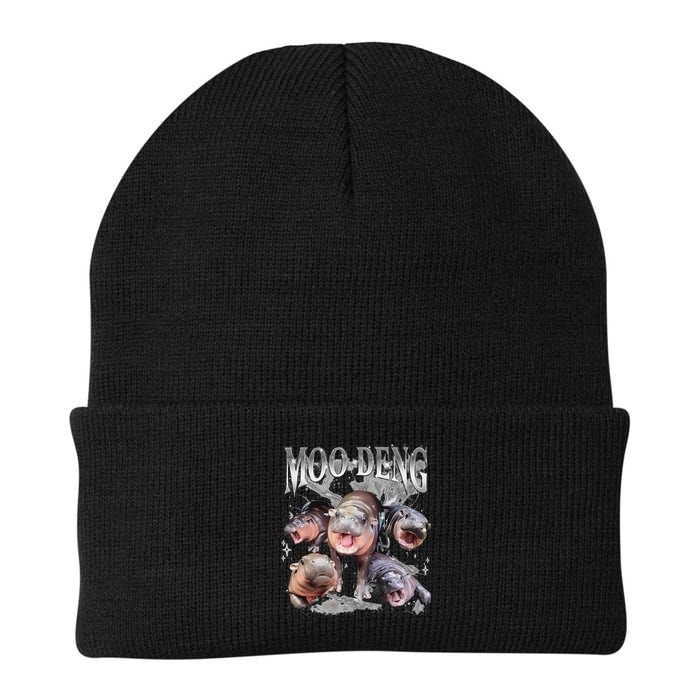 Funny Moo Deng Baby Pygmy Hippo Cute Zoo For Family Beanie
