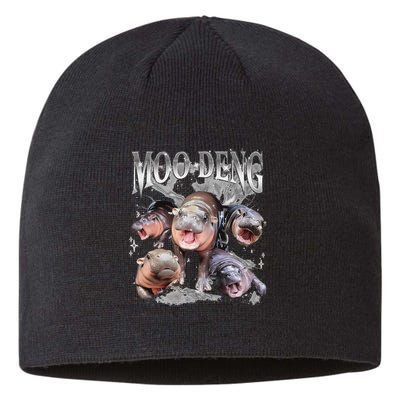 Funny Moo Deng Baby Pygmy Hippo Cute Zoo For Family Sustainable Beanie