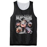 Funny Moo Deng Baby Pygmy Hippo Cute Zoo For Family Mesh Reversible Basketball Jersey Tank