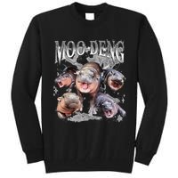 Funny Moo Deng Baby Pygmy Hippo Cute Zoo For Family Tall Sweatshirt