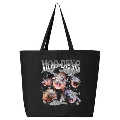 Funny Moo Deng Baby Pygmy Hippo Cute Zoo For Family 25L Jumbo Tote