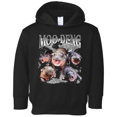 Funny Moo Deng Baby Pygmy Hippo Cute Zoo For Family Toddler Hoodie