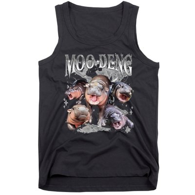 Funny Moo Deng Baby Pygmy Hippo Cute Zoo For Family Tank Top