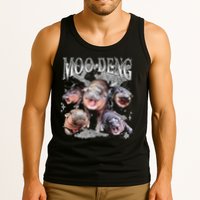 Funny Moo Deng Baby Pygmy Hippo Cute Zoo For Family Tank Top