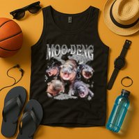 Funny Moo Deng Baby Pygmy Hippo Cute Zoo For Family Tank Top