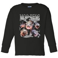 Funny Moo Deng Baby Pygmy Hippo Cute Zoo For Family Toddler Long Sleeve Shirt