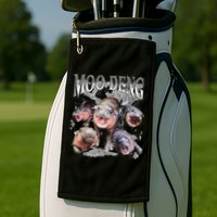 Funny Moo Deng Baby Pygmy Hippo Cute Zoo For Family Golf Towel