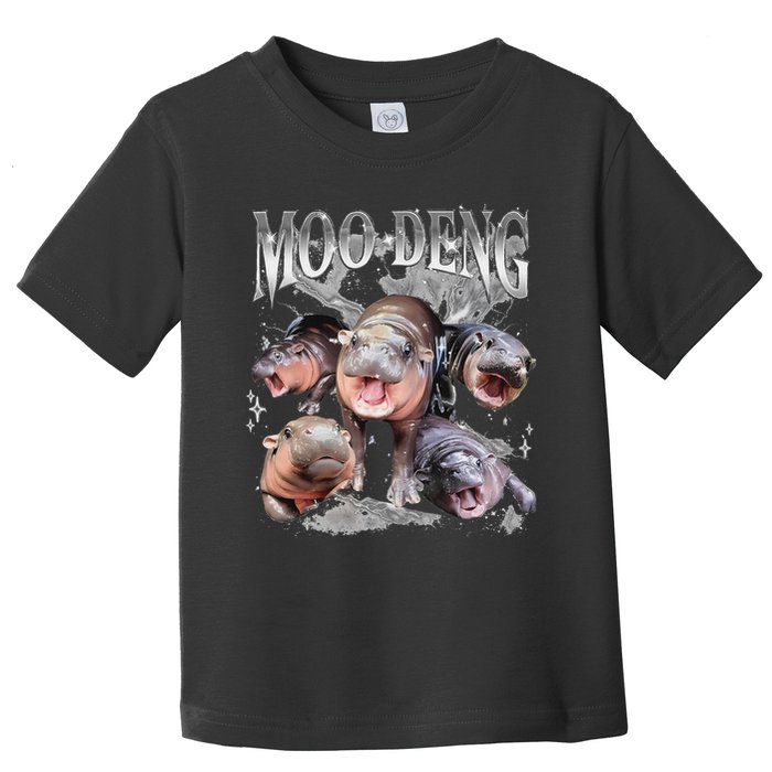 Funny Moo Deng Baby Pygmy Hippo Cute Zoo For Family Toddler T-Shirt