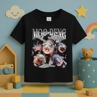 Funny Moo Deng Baby Pygmy Hippo Cute Zoo For Family Toddler T-Shirt