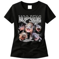 Funny Moo Deng Baby Pygmy Hippo Cute Zoo For Family Womens T-Shirt