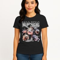 Funny Moo Deng Baby Pygmy Hippo Cute Zoo For Family Womens T-Shirt