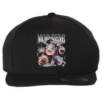 Funny Moo Deng Baby Pygmy Hippo Cute Zoo For Family Wool Snapback Cap