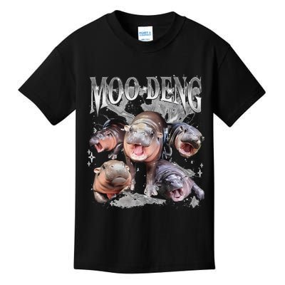 Funny Moo Deng Baby Pygmy Hippo Cute Zoo For Family Kids T-Shirt
