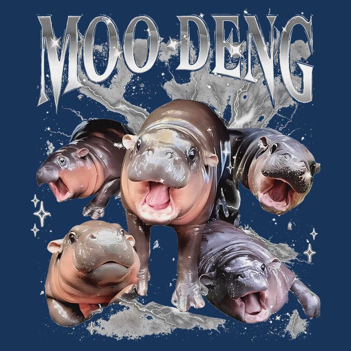 Funny Moo Deng Baby Pygmy Hippo Cute Zoo For Family Infant Baby Jersey Bodysuit