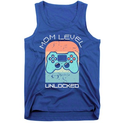 Funny Mothers Day Gamer Mom Gaming On A Mother Level Up Game Gift Tank Top