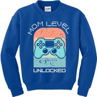 Funny Mothers Day Gamer Mom Gaming On A Mother Level Up Game Gift Kids Sweatshirt