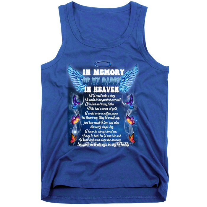 For My Daddy Lives In Heaven Daughter Son Missed Their Dad Great Gift Tank Top