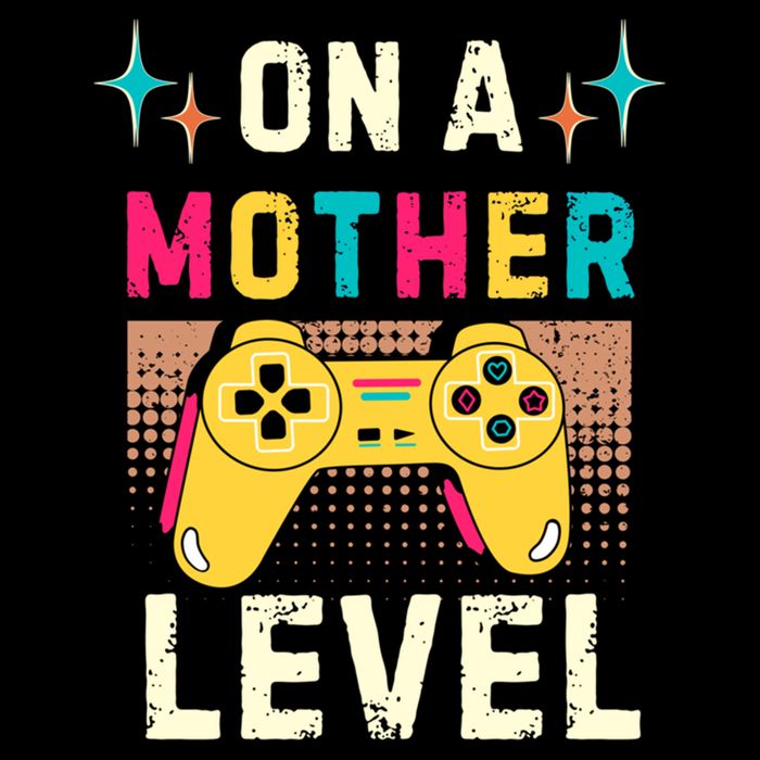 Funny Mothers Day Gamer Mom Gaming On A Mother Level Up Game Meaningful Gift Cooling Performance Crew T-Shirt