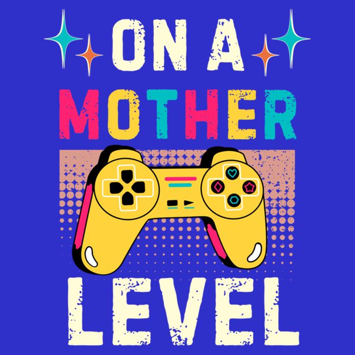 Funny Mothers Day Gamer Mom Gaming On A Mother Level Up Game Meaningful Gift Tall T-Shirt
