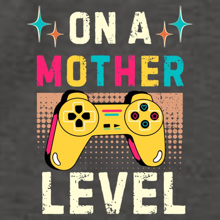 Funny Mothers Day Gamer Mom Gaming On A Mother Level Up Game Meaningful Gift Vector Backpack