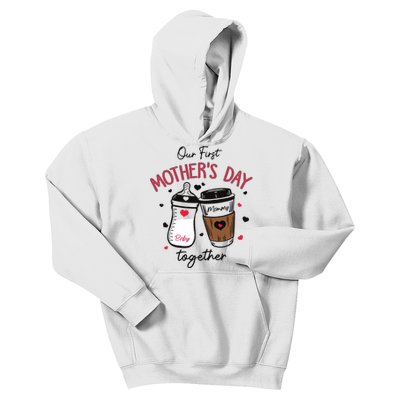 First Mothers Day Gift For Baby 2024 Our First Mothers Day Kids Hoodie