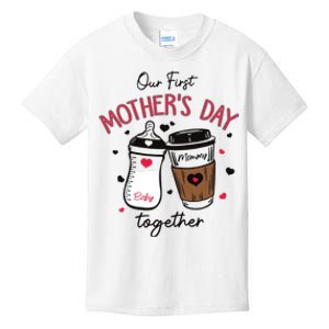 First Mothers Day Gift For Baby 2024 Our First Mothers Day Kids T-Shirt