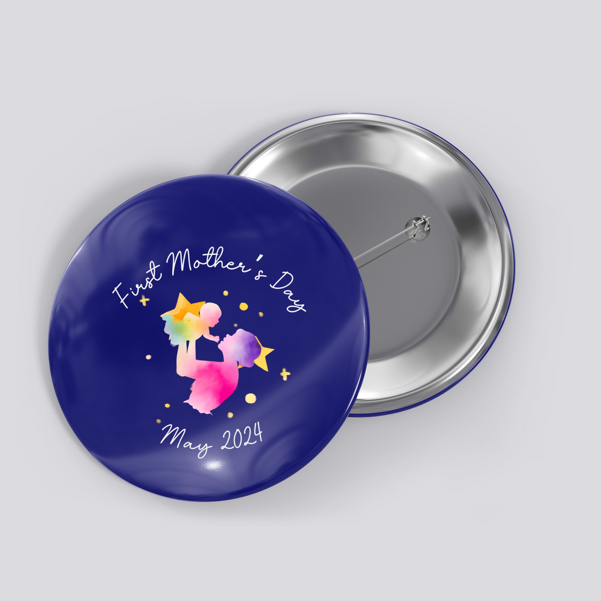 First MotherS Day Mother And New Mom Firsttime Mom Cool Gift Button