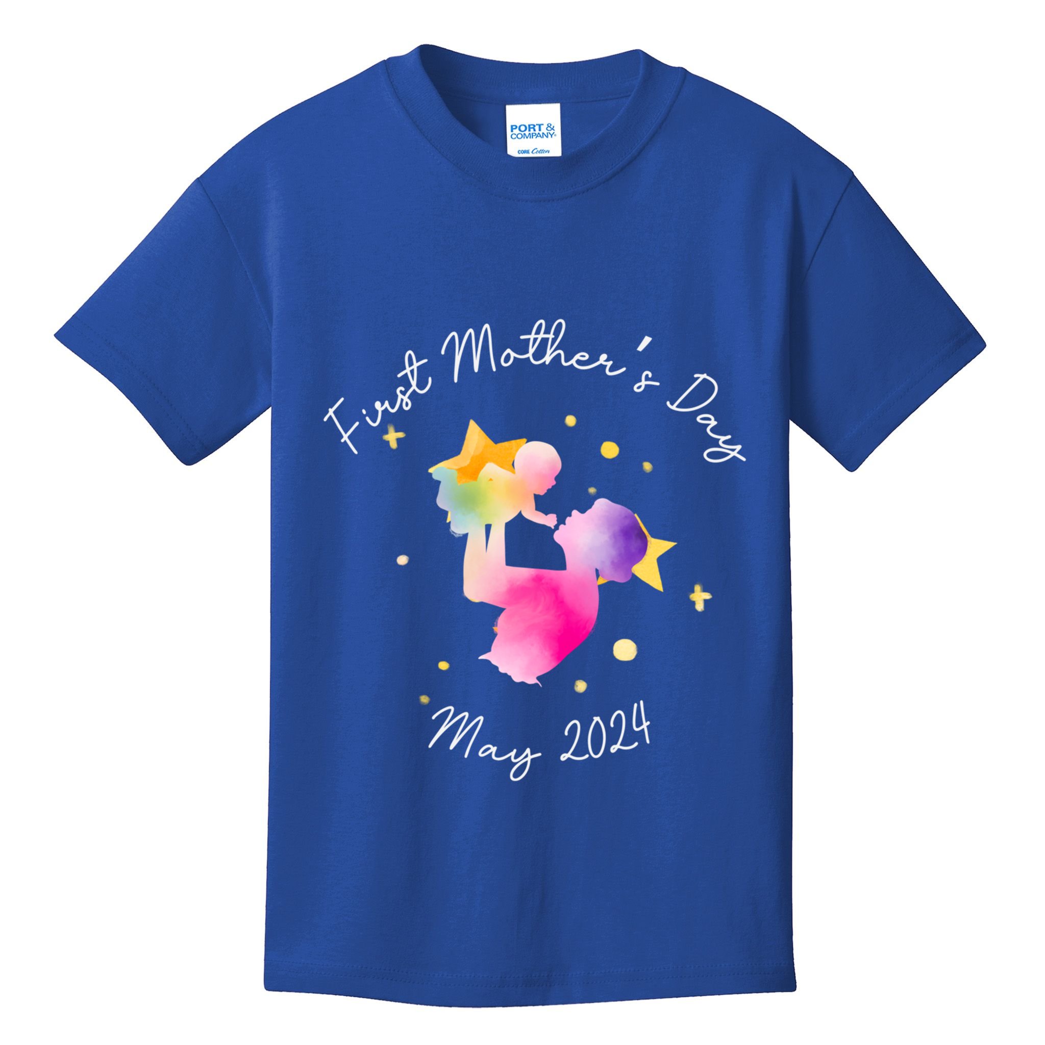 First MotherS Day Mother And New Mom Firsttime Mom Cool Gift Kids T-Shirt