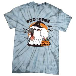 Funny Moo Deng Pumpkin Halloween Costumes Pygmy Hippopotamus Tie-Dye T-Shirt