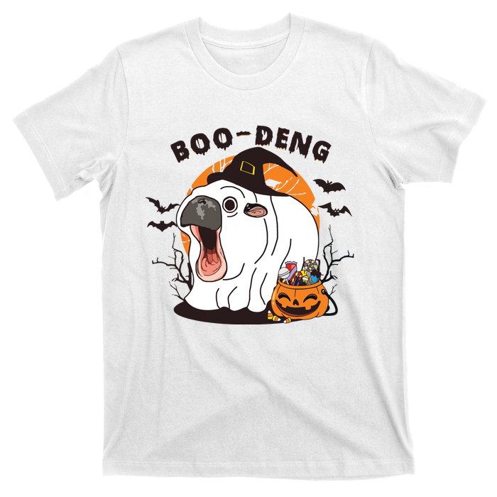 Funny Moo Deng Pumpkin Halloween Costumes Pygmy Hippopotamus T-Shirt